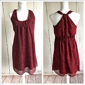 Converse one star, maroon paisley casual racerback dress